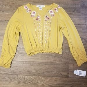 Long sleeve crop top